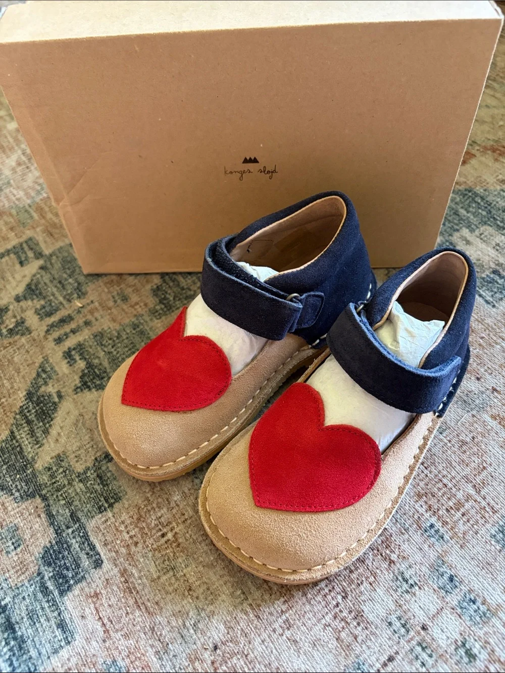 NIB $135 Konges Sløjd Minnie Coeur Tricolore Shoe EU 26, US 9.5